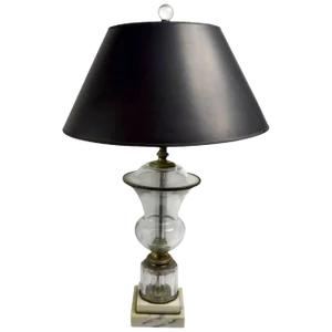 Classical Urn Form Glass Table Lamp After Baccarat