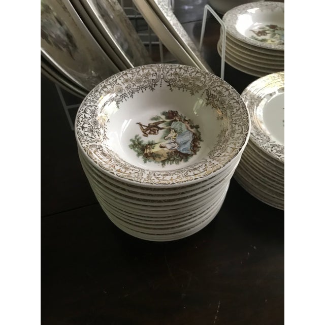 Triumph Limoges Antique 22k Gold Dinnerware 78 Pieces/Reduced Final