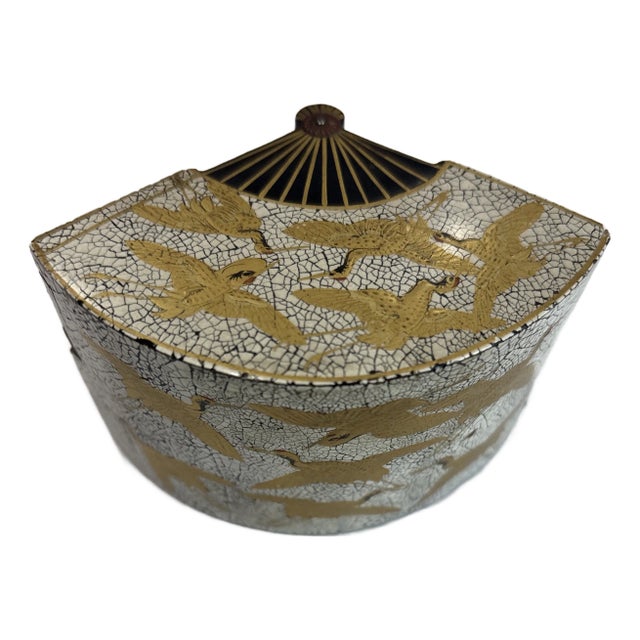 Antique Japanese Fan Box For Sale