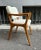 Wood Set of Armchairs with Dark Wood Frame and White Bouclé Fabric, 2000s For Sale - Image 7 of 18