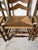Vintage French Country Style Tall Ladder Back Rush Seat Dining Chairs – Set of 4 For Sale - Image 15 of 18