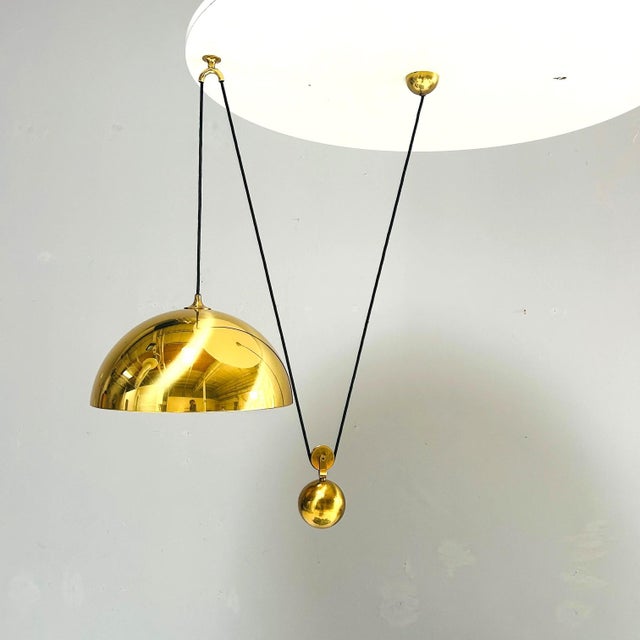 1980s Pendant Lamp with Side Pull from Florian Schulz, 1980s For Sale - Image 5 of 9
