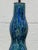 Beautiful hues of blue To green to turquoise glazed Lamps. Circa 1960 these lovely “ double gourd” formed lamps represents...