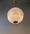 Art Deco Paris Street Lamp Style Prismatic Glass Globe Pendant Chandelier For Sale - Image 4 of 11