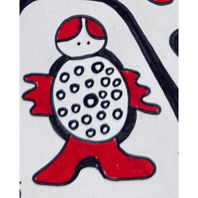 The Gentle Rider — Nathalie Gribinski — Small Abstract Figurative Drawing (8 X 8 In, 2025) For Sale In Chicago - Image 6 of 7