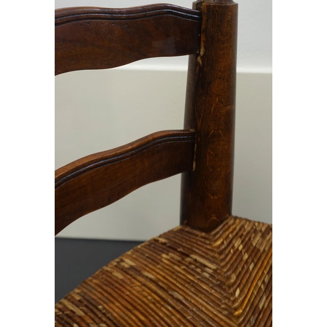 Wood Low Fireplace Chair in French Wood, 1930s For Sale - Image 7 of 8