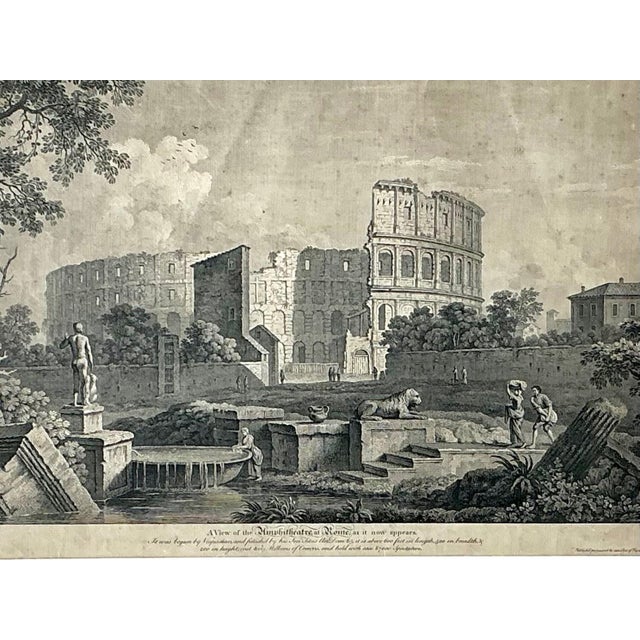 Vintage Framed Architectural Print For Sale - Image 12 of 12