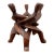 Vintage Hand Carved Wooden African Unity Sculpture For Sale