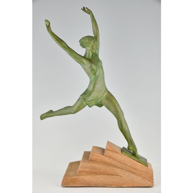 1930s Pierre Le Faguays, Nude, Olympie, 1930s, Metal For Sale - Image 5 of 12