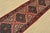 An authentic vintage traditional Roodbar runner hand-knotted with fine wool and natural dyes. This oriental rug features a...