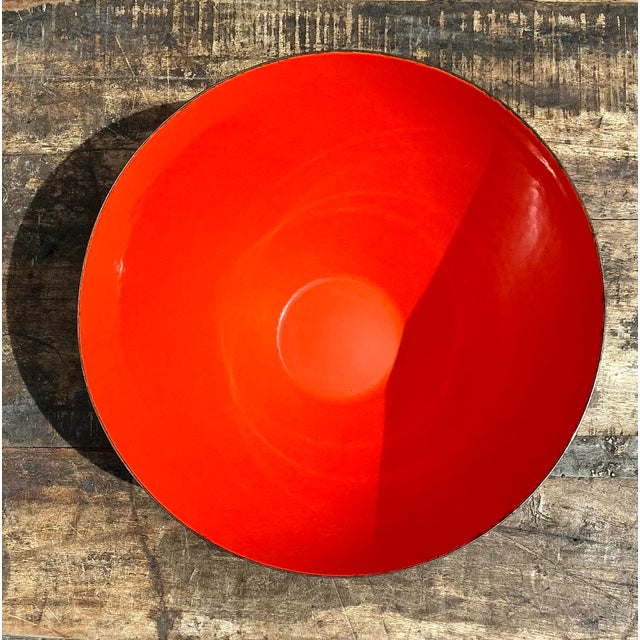 Vintage MCM Enamel Bowl For Sale - Image 4 of 12