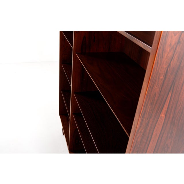 Brown Danish Rosewood Bookcase from Kibæk Furniture Factory, 1960s For Sale - Image 8 of 13