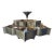 Currey & Company Grand Lotus Large Gold Chandelier For Sale