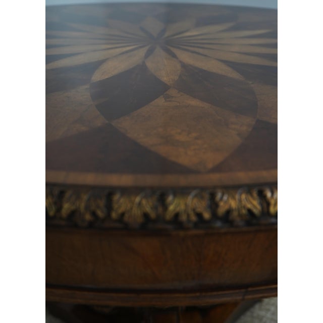 Maitland Smith Round Mahogany Spiro Center Table For Sale In Philadelphia - Image 6 of 15