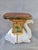 Vintage Majolica Style Camel Garden Seat For Sale - Image 10 of 14
