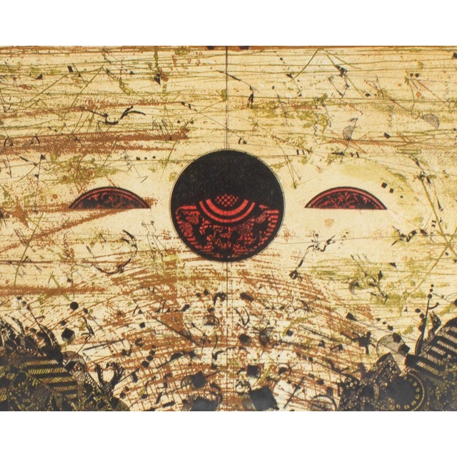Printmaking Materials “La Chambre D'Elizabeth” Abstract Etching by Georges Dussau For Sale - Image 7 of 8