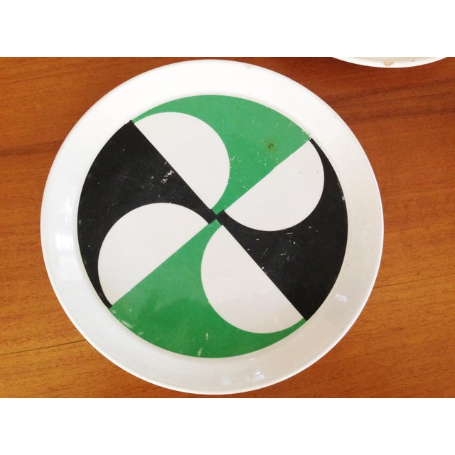 Gio Ponti Multicolored Ceramic Plates by Gio Ponti for Franco Pozzi, 1960s, Set of 5 For Sale - Image 4 of 18
