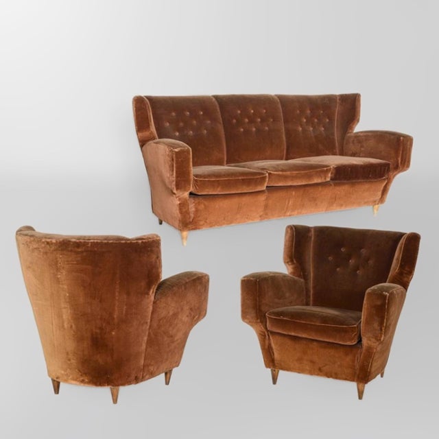 Vintage Italian Chairs by Melchiorre Bega, 1950s, Set of 2 For Sale - Image 11 of 12