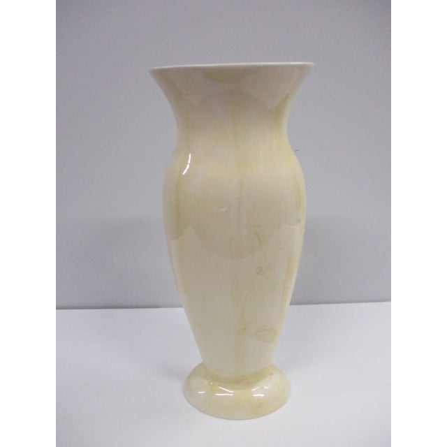 Vintage Blue Iris Art Pottery Vase For Sale - Image 4 of 11