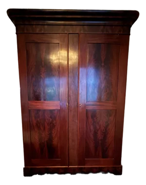 Mid 19th Century Biedermeir Wood Armoire