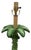 Vintage Glazed Palm Tree Lamp With Shade For Sale - Image 9 of 10
