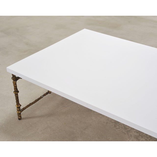 Oly Studio Gilded Iron Faux Bois Branch Diego Cocktail Table For Sale - Image 10 of 17