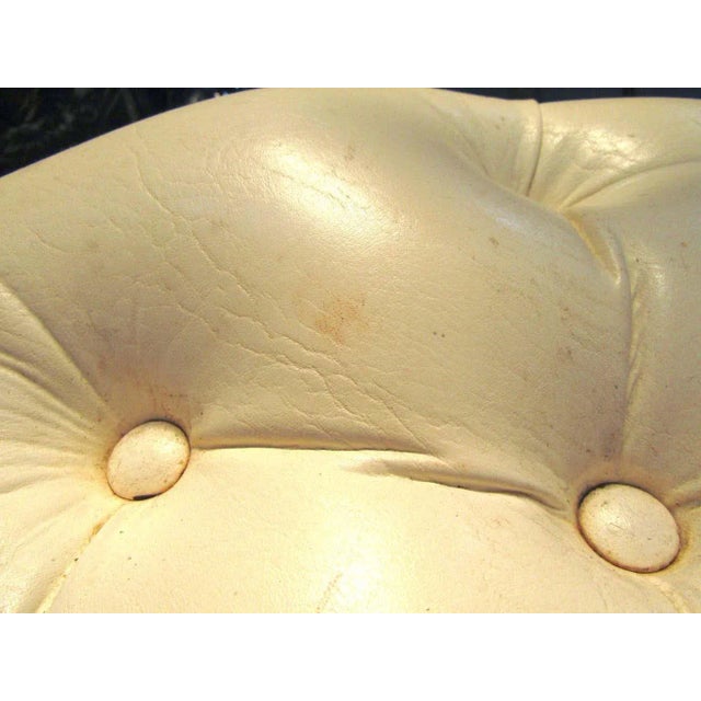 White Set of Four Mid-Century Modern Chairs in the Style of Milo Baughman For Sale - Image 8 of 10