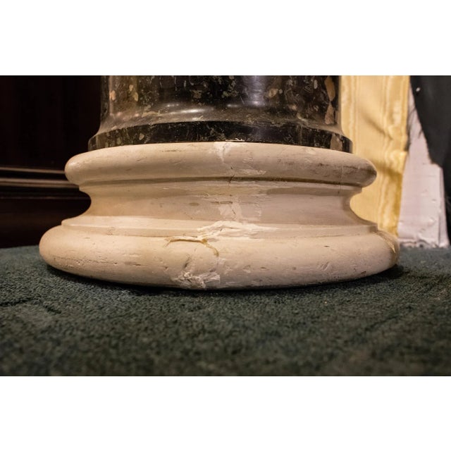 Antique Italian Neoclassical Faux Marble Pedestal For Sale In New York - Image 6 of 6