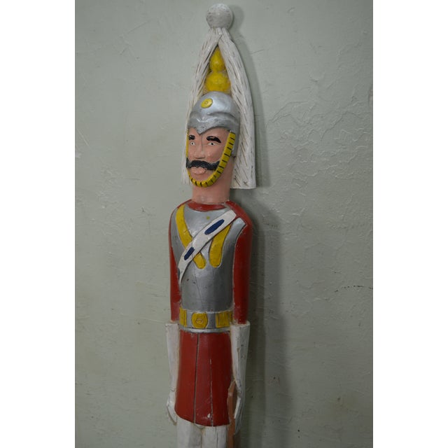 Vintage Pair of Hand Carved British Royal House Guards Statues Chairish