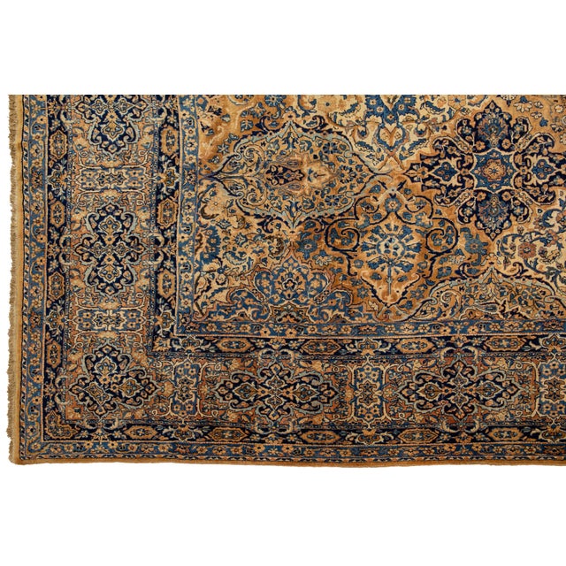 Gallery Size Antique Kerma Wool Rug in Rust Color For Sale In New York - Image 6 of 10