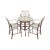 Woodard Belden Aluminum Patio 4 Piece Patio High Top Table & Chairs Set - Set of 4 For Sale - Image 12 of 12