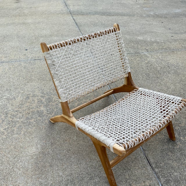 Macrame Umbrella & Chairs - Set of 3 For Sale - Image 10 of 13