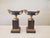 Traditional 1950s Bronze Centerpiece Urns - a Pair For Sale - Image 3 of 3