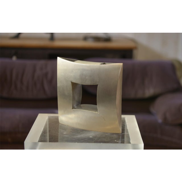 Decorative Metal Vase, 1990s For Sale - Image 6 of 9