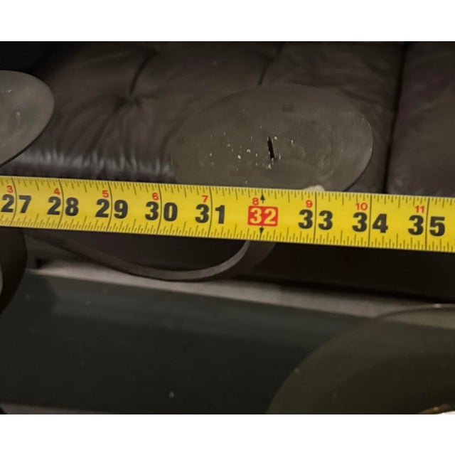 Metal 1900s Hand Crafted Brutalist Iron Candelabra With 5 Candle Holders 23x34 For Sale - Image 7 of 8