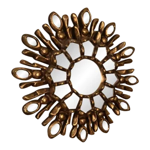 Mid-Century French Sunburst Mirror