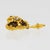 Gold Christian Lacroix Gilded and Jeweled Brutalist Heart Brooch For Sale - Image 8 of 10