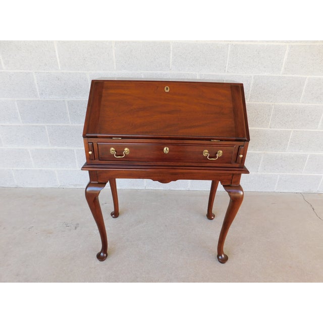 Henkel Harris Mahogany Lady Astor Writing Desk Mahogany circa 1982 with internal compartments and keys 39"h overall back...