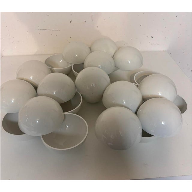 Small Round Rotary Serving Trays Set from Yonel Lebovici, 1970s, Set of 13 For Sale - Image 4 of 9