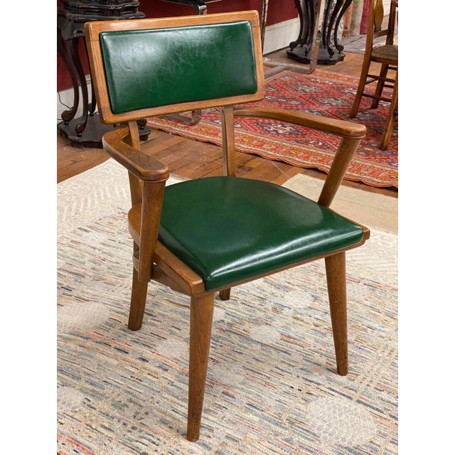 1950s Mid-Century Changeback Boling Chair Co. Walnut Arm Chair For Sale - Image 6 of 12