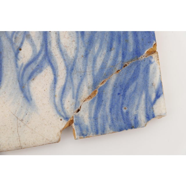 18th Century 18th Century Blue and White Portuguese Tile Depicting a Horse Head For Sale - Image 5 of 8