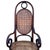 Brown Vienna Secession Bent Oak & Cane High Back Armhair No. 17 by Thonet For Sale - Image 8 of 9