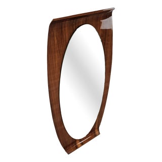 Curved Plywood Wall Mirror from Campo E Graffi, 1960s For Sale