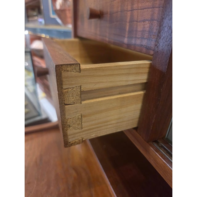 1960s Danish Teak Secretary Desk Pull Out Top For Sale - Image 9 of 14