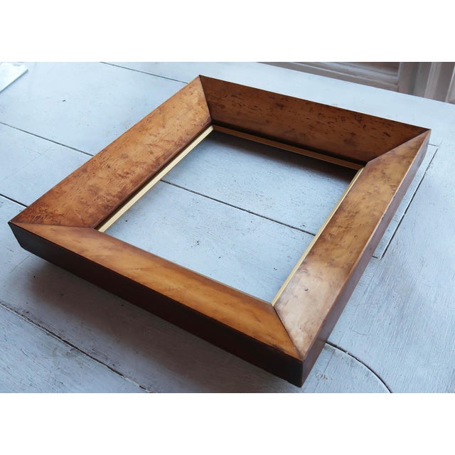 Antique English Birdseye Maple Picture Frame, 1840 For Sale - Image 4 of 5