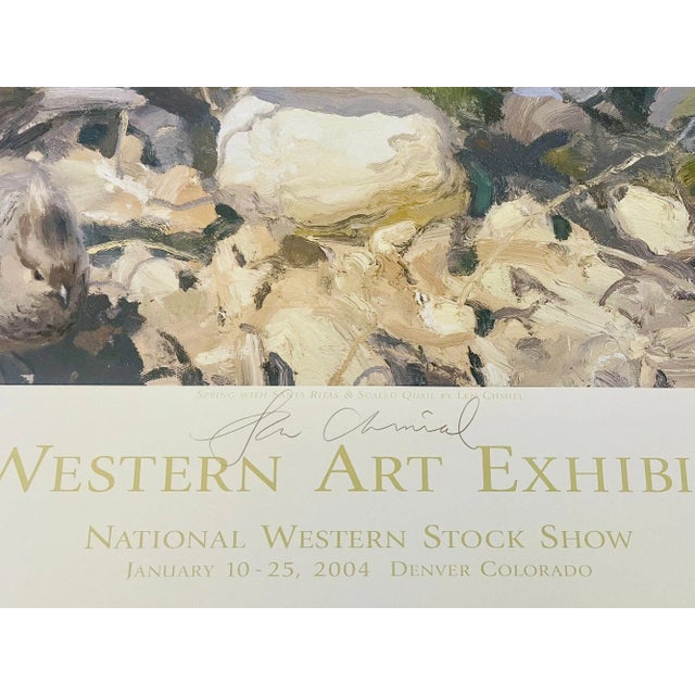 Vintage Artist Signed Coors Western Art Exhibit & Sale 2004 Poster For Sale - Image 4 of 4