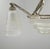 Metal Cherrier Besnus & Hanots French Art Deco Chandelier 1930s - Stepped Glass & Nickel For Sale - Image 7 of 12