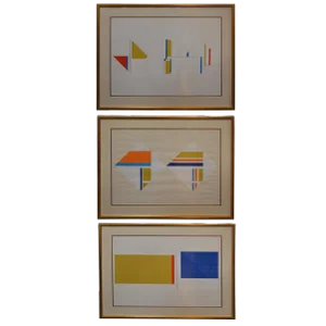 Set of Three Serigraphs by Ilya Bolotowsky
