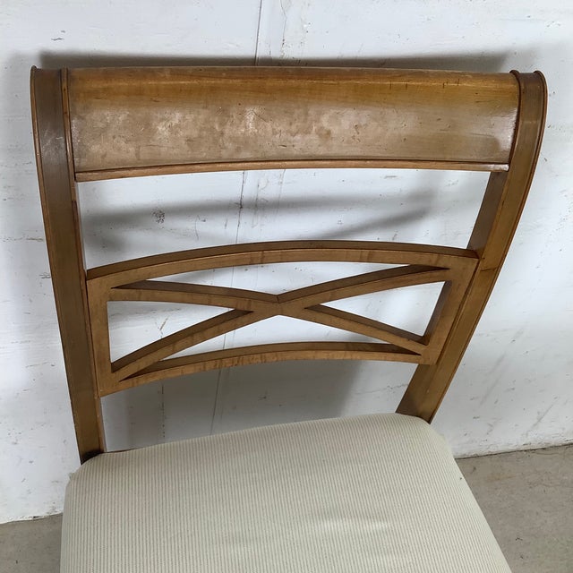Vintage Neoclassical Revival Style X-Back Side Chair For Sale - Image 4 of 12