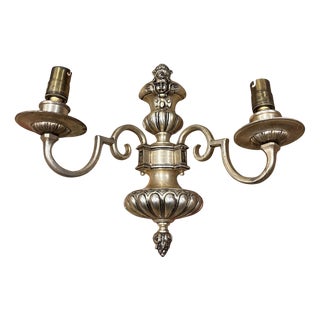 Vintage Cherub Wall Sconces, Set of 2 For Sale